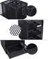EasyPAG Mesh Desk Supplies Organizer with 3 Drawer, Office Desktop Organizers and Accessories Stationery Caddy, Black