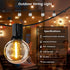 27FT 13 Dimmable G40 Bulbs(1 2200K E12 OHLUX Outdoor String Lights, LED Patio Lights with Plastic Globe Spare)
