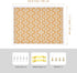 Decorative Cork Board for Walls, White Floral Print Bulletin Board with White Framed Pin Board