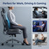 Seat Cushion Memory Foam with Ergonomic L-Shaped Extra Wide Support for Lower Back Relief, Comfort Cushion for Office
