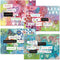 Care & Concern Thinking of You Cards - Set of 8 (4 Designs), Large 5" x 7" Friendship Cards with White Envelopes
