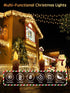 300 115FT 8 IP65 Acan LED String Lights Outdoor, Christmas Tree Lights Warm White with Remote Control, Modes Fairy