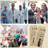 Sayglossy 36 Sets Team Gifts Bulk for Employee Motivational Bamboo Pens with Silicone Keychains Teamwork Bookmarks