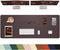 Leather Desk Pad Protector,48"x 17"Desk Mat Large, Mouse Pad, Non-Slip PU Leather