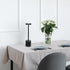 LD1083-BLK 12.75" Dimming 4-Way Simple Designs Mushroom Magic Disc & Rechargeable Cordless Touch Sensor Stick Desk