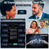 IAMJOY 163 AI Language Translation Earbuds Real Time, Language Translator Earbuds Open Ear Clip-On Design, Language
