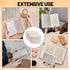 Nouiseuns Tabs for Bible Laminated Bible Tabs for Easy Navigation, Neutral Bible Tabs with Gold Lettering, Bible Index