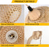 Frideko Bamboo Lantern Plug in Wall Sconces Wicker Wall Lamp with Plug in Cord Hand Woven Rattan Wall Light Farmhouse