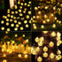 60 40ft 8 Solar String Lights, Small Crystal Ball Outdoor String Light LED Lighting Modes Waterproof Solar Powered