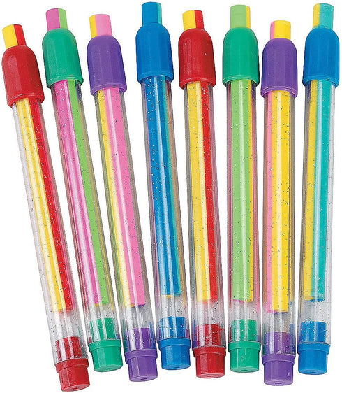 Striped Eraser Sticks - Stationery, 12 Pieces