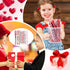 Leinuosen 72 Pcs Valentine's Day Ballpoint Pen, Black Ink Pens, Heart Pens for School Office Supplies