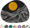 Premium-Textured Oval Mouse Pad, 8.7" x 7.1", Thick 3mm Anti-Slip Waterproof Rubber Mat, Cute Design