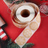 Ruisita 600 Pieces Kraft Snowflake Stickers, Self Adhesive Labels for Christmas Winter Favor Seals