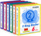 PANDRI 6 Pack 2-Inch Binder - 2 Ring Binder Fits Letter Size 8.5'' x 11'' Paper, Versatile for Office Home School,