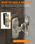 90/180 Degree Barn Door Lock - Small Flip Gate Latches Hardware for Sliding Door Security (Bronze-1Pc)