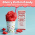 Perfectware 6070 3.25 lb Concession Essentials Cherry Cotton Candy Mix Ready-to-Use Floss Sugar for Cotton Candy