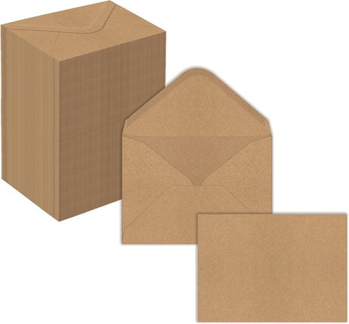 Kraft Mini Envelopes - 4" x 2.75", Strong 35 lb. Paper, 200 Pack for Gift Cards & Business Cards
