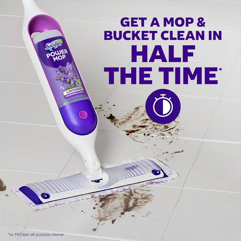 Pack Swiffer PowerMop Floor Cleaning Solution with Lavender Scent, Triple