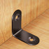 12pcs Black L Bracket Stainless Steel Corner Braces 30 x 30mm Heavy Duty Right Angle Brackets with 30pcs Screws for
