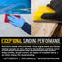 1500 5" 2-3/4" 20 Dura-Gold Grit x Sanding Sponges, Box of - Performance Hook & Loop Wet or Dry Flexible Sandpaper