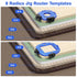 2 R10, R15, R20, R25, R30, R35, R40, R50 SUNJOYCO PCS Router Corner Radius Templates, Aluminum Alloy Radius Jig Router