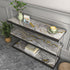 Stickyart Thick Grey Gold Liquid Marble Contact Paper for Cabinets, Peel and Stick Countertops for Kitchen Waterproof
