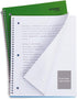 Spiral Notebooks, 1 Subject, 100 Sheets, Wide-Ruled, Thick Paper Resists Ink Bleed-Through, 4-Pack