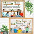 Set Set Qilery Bookshelf Bulletin Board Plant Motivational Classroom Decor Reading Library Bulletin Board Inspirational