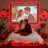 33ft 100 8 JMEXSUSS LED Red Valentine Lights, Connectable Modes Valentine Room Light Indoor Plug-in, Clear Wire Red
