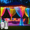Curtain Lights Battery Operated 10x10Ft 300LED Waterproof Waterfall Light with 8 Modes