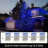 100 20FT Set, LAMPHOME Blue Clear Christmas String Lights, ct Incandescent Mini Fairy Lights UL Certified White Wire