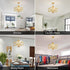 K9 Farmhouse Crystal Chandelier Gold Modern Crystal Ceiling Chandelier Lighting Fixture, Hanging Pendant Light Fixture