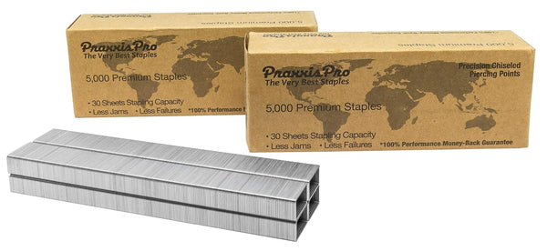 Powerhouse Premium 26/6 Standard Staples - Full-Strip Chisel Pointed Bulk Staples, 10,000 Count