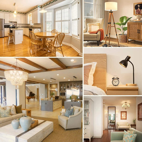 Dimmable E26 Bulb 4W 40 Bulbs 30000K E26 Bulb AC120V 400lm T9 T10 Bulb E26 Bulbs 4Pack Leools LED Equal Watt Light Soft