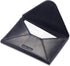 HISCOW Italian Calfskin Envelope Business Card Case with Magnet Closure (Black)