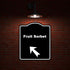 8.5 10 inches Fruit Sorbet Black Sign Arrow Up Left Aluminum Composite Sign x