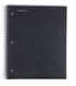 Mintra Office Durable Spiral Notebooks, 1 Subject, (Black, Wide Ruled 3 Pack), 100 Sheets, Poly Pocket, Moisture Resistant Cover, Strong Chipboard back, For School, Office, Business