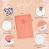 GoGirl Budget Planner, Monthly Financial Organizer Budget Book, Expense Tracker Notebook Journal (Peach Pink)