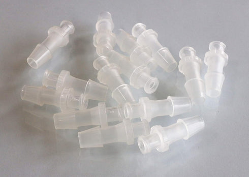 BleedZone - Female Luer Lock Connector - 1/4" Hose Barb Fittings PP Polypropylene Hose, 25x Luer Lock Adapter for Laboratory Equipment, Luer Lock Syringe, Female Hose Connector, Luer Hose Barb Adapter by RSN Lab