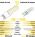 ALIDE G9 LED Bulbs 5W 6000K Daylight, 50W-60W Halogen Equivalent, 10 Pack, AC120V
