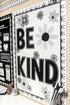 Teacher Created Resources Be Kind Bulletin Board, Black and White Floral (TCR6801)
