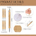Teling 120 Pcs Inspirational Small Journals, Bulk Kraft Notepads with Motivational Bamboo Pen for Teacher Nurse Gifts