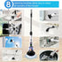 400RPM/Mins, 9 IPX7 Electric Spin Scrubber with Power LCD Display, Cordless Bathroom Cleaning Brush with Adjustable