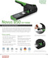 Novus B50 re+New Heavy Duty Stapler, 140 Sheet Capacity, Black, Made of 81% Recycled Plastic, 25 Yr. Warranty