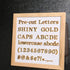 Gold Letters for Letter Board, 3/4 inch Message Board Letters, 375 Pre-Cut Plastic Changeable Menu Board