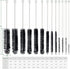 CiaraQ Bottle Cleaning Brushes, 8 Inch Nylon Tube Brush Set, Cleaner for Narrow Neck Bottles Cups with Hook, Set of 13pcs. Black by CiaraQ