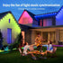 100FT/50LEDs IP68 Permanent Outdoor Lights RGB Decor Waterproof Music Sync Eaves Lights with Remote&APP Control