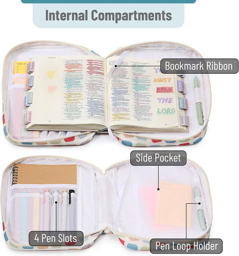 Mr. Pen Bible Journaling Kit, Bible Case, Highlighters and Pens No Bleed, Bible Study Supplies, Journaling Kit