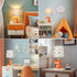 1 Bulb Hamucd Single Dinosaur Bedside Table Lamp for Kid Bedroom Decor,Nursery Nightstand Lamp for Boy Girls,Cute Desk