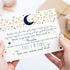 Twinkle Little Star Baby Shower Thank You Cards with Envelopes (25 Pack), Customizable Space for Handwritten Note